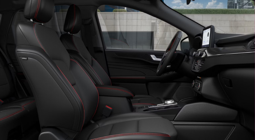 Black interior of a 2025 Ford Escape