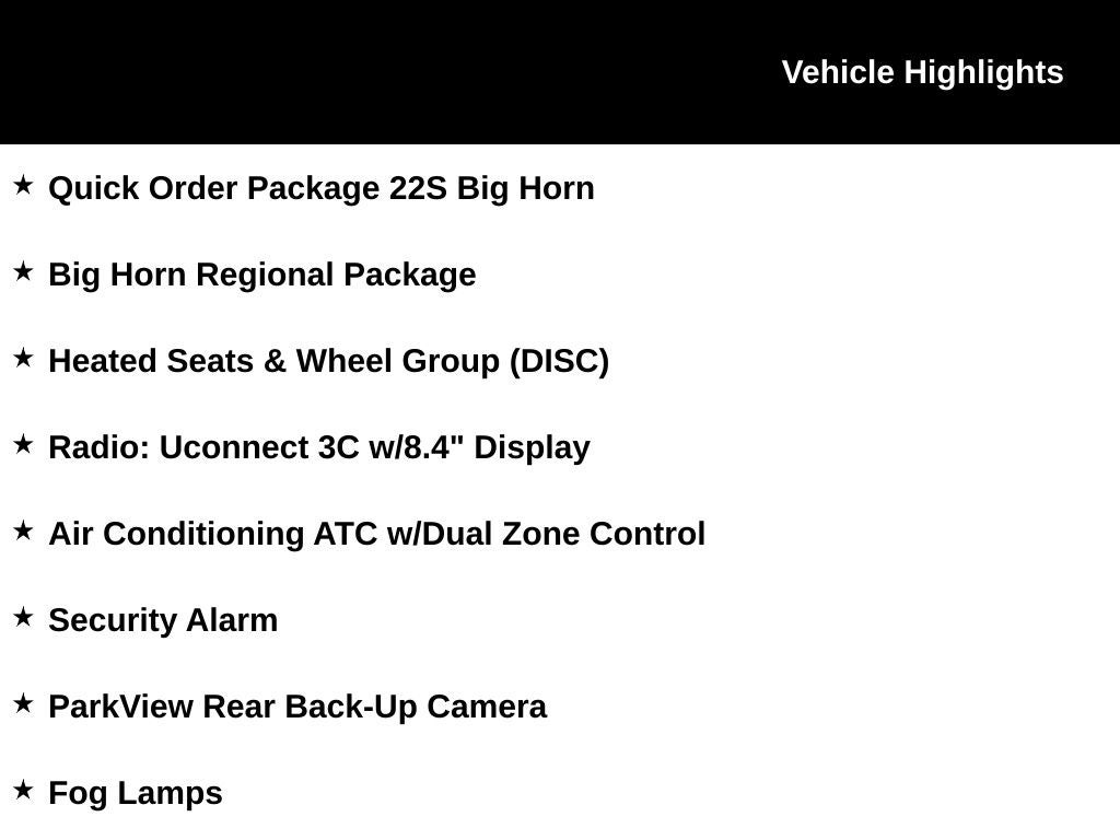 2017 RAM 1500 Big Horn